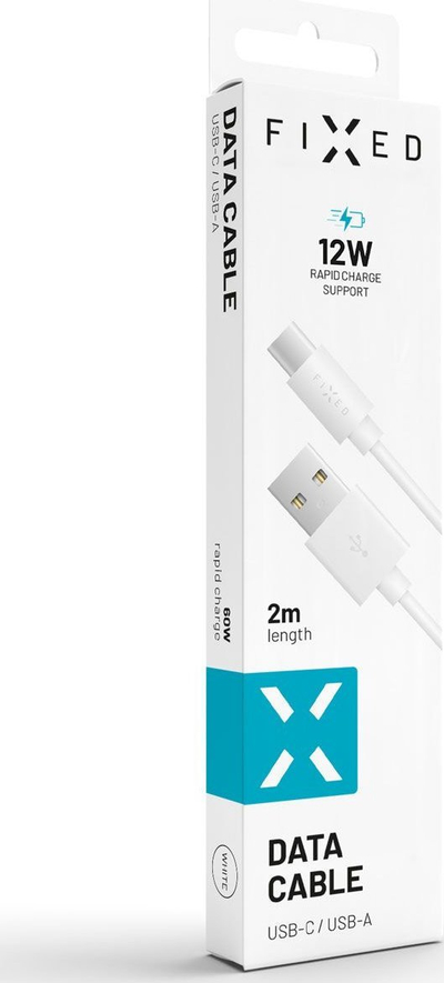 Kabllo USB Fixed FIXD UC2M WH, USB A në USB C, 2 m, e bardhë