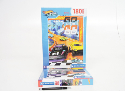 Puzzle Clementoni Hot Wheels Super Color, 180 copa, shumëngjyrësh