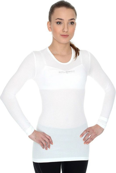 Bluzë termoaktive për femra Brubeck Base Layer LS10850, XL, e bardhë
