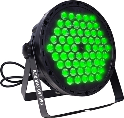 Reflektor skenik LIGHT4ME P60 LED PAR, RGB, 60 LED, i zi