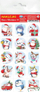 Ngjitëse dekorative Jako Publishing Winter, 15 copë, motive dimri dhe Babagjyshi