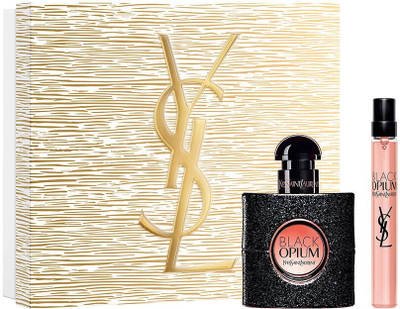 Set dhuratë parfum YSL Black Opium, Eau de Parfum 30ml, mini 10ml, paketim ari
