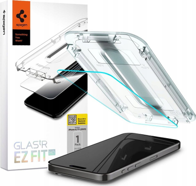 Mаска за заштита на екран Spigen Glas.tR EZ Fit HD, за iPhone 16 Pro Max, проѕирно калено стакло