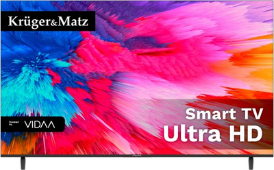 Телевизор Kruger&Matz KM0265UHD V3, 65", 4K UHD, смарт, црн