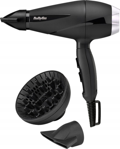 Tharëse flokësh BaByliss Turbo Pro 2100, 2100W, teknologji me jone, e zezë