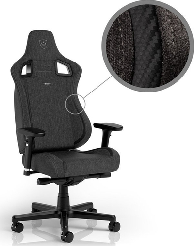 Karrige gaming noblechairs EPIC Compact, mekanizëm sinkron, mbajtje deri 120kg, anthracite carbon