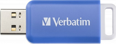 USB Verbatim V DataBar, 64GB, USB 2.0, i kaltër