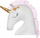 Jastëk maxi Atmosphera Unicorn, dekor, 100% poliester, i bardhë
