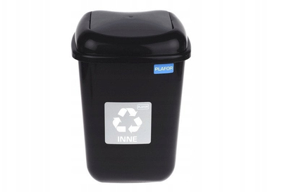 Kosh plerash Mixed Waste, 12L, plastik, gri