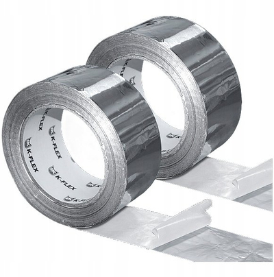 Shirit alumini K-FLEX ALU AA130CW, 75mm, 50m, argjendtë