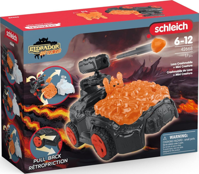 Set lodrash Schleich Eldrador Lava CrashMobile, me Mini Creature, shumëngjyrëshe