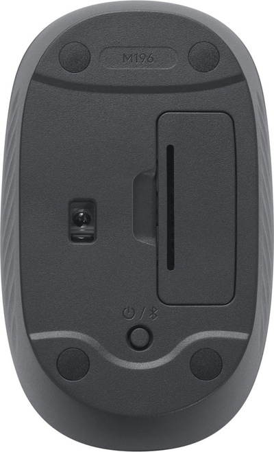Maus Bluetooth Logitech M196, optik, pa kabëll, grafit