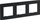 Kornizë potrojë Legrand Niloe Step, 3 vende, 86x228mm, antracit