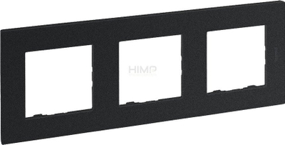 Kornizë potrojë Legrand Niloe Step, 3 vende, 86x228mm, antracit
