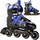 Patina inline Nils Extreme NH18366A, e rregullueshme 39-42, shinë e ndërrueshme, zi blu