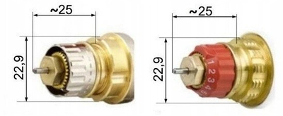 Kokë termostatike Danfoss RAS C2 RA N, për valvola RA N, e bardhë