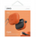 Kuti mbrojtëse Uniq Clyde për AirPods 4, material TPU PC, portokalli