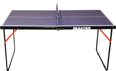 Tavolinë pingpong Master Mini Table Fun, 137x76x67 cm, palosëse, blu