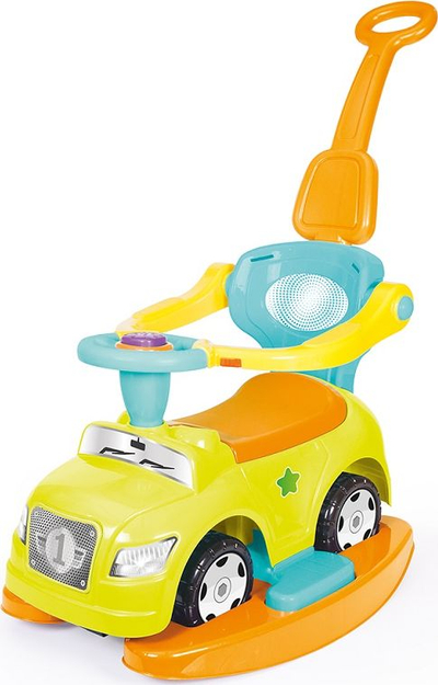 Lodër makinë Dolu Toddler Step Car 4 in 1, ride on dhe lëkundëse, mbi 1 vjeç, shumëngjyrëshe