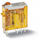 Rele Finder 46.52.8.024.0054, 24V AC, DPDT 8A, portokalli transparente