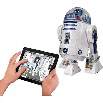Set ndërtimi Clementoni STEM Star Wars R2-D2, me aplikacion, LED, shumëngjyrësh