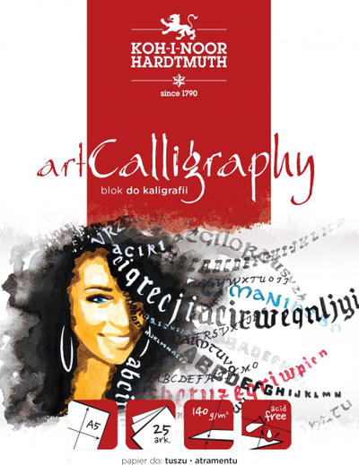 Bllok kaligrafik Koh-I-Noor ArtCalligraphy A5, letër 140 g, 25 fletë, ngjyrë krem