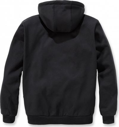 Bluzë me kapuç Carhartt Wip Wind Fighter, me fermar të plotë, Relaxed Fit, e zezë, XL