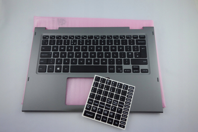 Tastierë Dell Keyboard Assembly, layout UK, me palmrest, e zezë