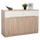 Bife Jolene HM2234.02, 2 sirtarë 4 dyer, 120x40x80cm, sonoma me të bardhë