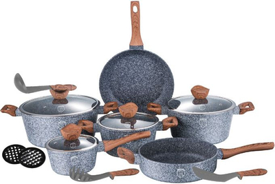 Set tenxheresh Berlinger Haus Forest BH/1213, 15 pjesë, alumini i derdhur, i gjelbër