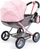 Колица за кукли Bayer 4 во 1 Cosy, за кукли до 46 cm, розово сива