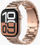 Rrip ore Vonmählen Link Bracelet 2 për Apple Watch 44/45/46, çelik inox 316L, rosgold, rozë