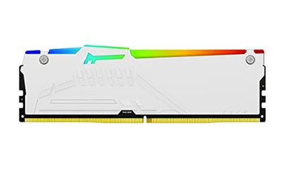 Memorie RAM Kingston FURY Beast 32GB DDR5, 6400MT/s, RGB, e bardhë