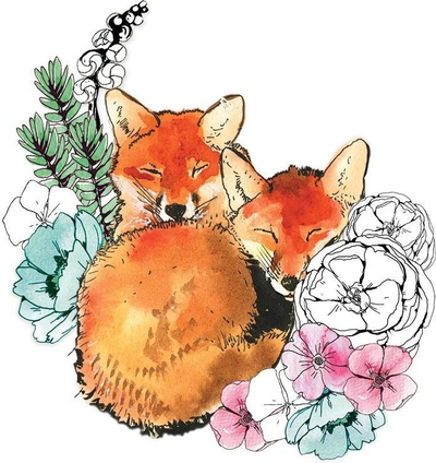 Kartolinë Clear Creation Swarovski Foxes