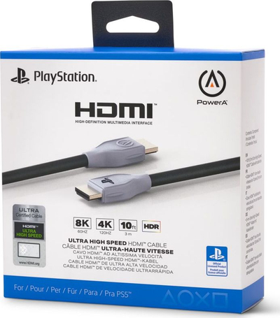 Кабел HDMI PowerA, 3m, Ultra High Speed, црн