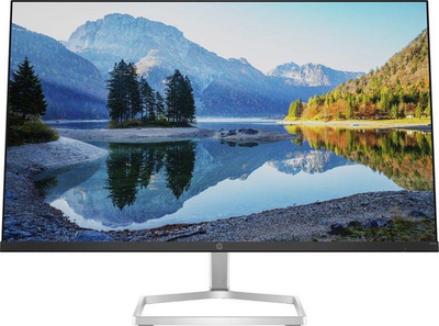 Monitor HP M24fe, 23.8'', 1920 x 1080 (FullHD), 75 Hz, i zi / i argjendtë