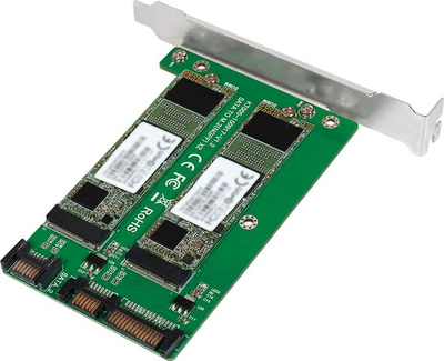 Adapter i brendshëm LogiLink PC0086, 2x M.2 SATA, 2x SATA, jeshil