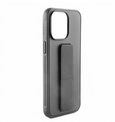 Mbulesa e pasme iLike Silicone Case with Stand për Apple iPhone 15, e zezë