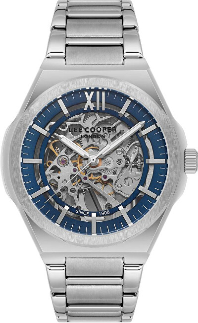 Orë për meshkuj Lee Cooper Automatic LC08051.390, e argjendtë