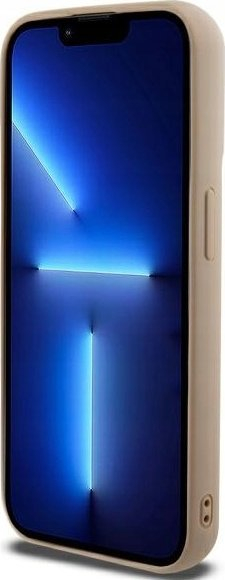Kapak telefoni DKNY DKHCP15XPQDSLE për iPhone 15 Pro Max 6.7", dizajn quilted, bezhë