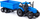 Traktor lodër POLESIE Wader Progress me rimorkio, plastik, blu