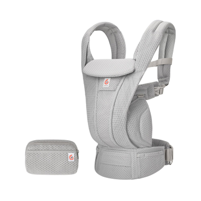 Mbajtëse bebe Ergobaby Omni Deluxe Mesh, SoftFlex Mesh, nga 0-48 muajsh, gri Pearl