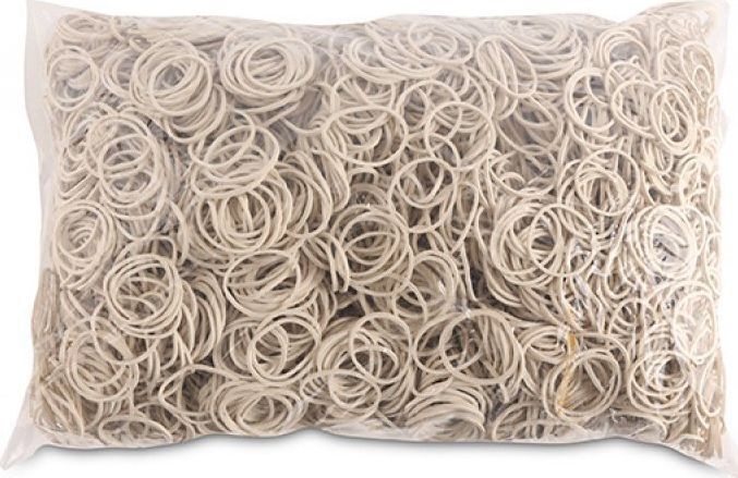 Gomë elastike OFFICE PRODUCTS, 25mm, 1000g, e bardhë