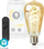 Llambë smart Nedis SmartLife LED Filament ST64, E27, 4.9W 360lm, dritë e ngrohtë në të ftohtë, qelq transparent