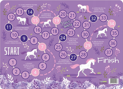 Tapet i laminum për vizatim Horses 25, print me kuaj, për kalamaj