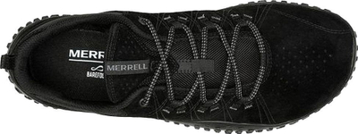 Këpucë burrash Merrell Wrapt M J037753, lëkurë natyrale, taban gome, të zeza
