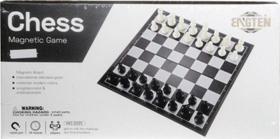 Lojë shahu Engten Magnetic Game, me magnet, bardh e zi