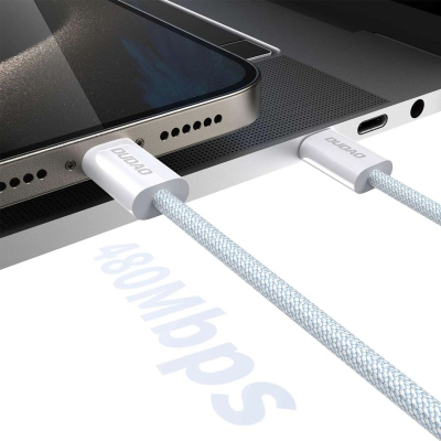 Kabllo USB C Dudao L6C, PD 60W, 1m, e bardhë