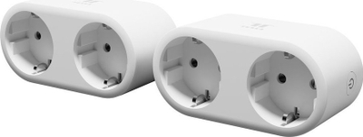 Prizë smart Tesla Smart Plug Dual, Wi‑Fi, matje energjie, e bardhë