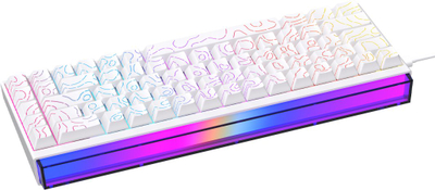 Tastierë mekanike NACODEX NK68, me kabllo, RGB, hot swappable, shumëngjyrëshe